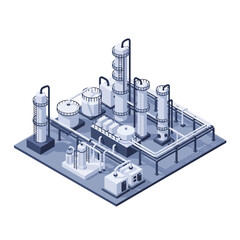 Industrial 3D Model of Factory Complex.