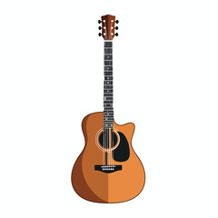 Obraz premium Classic Acoustic Guitar for Music and Entertainment Projects