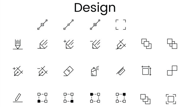 esign and Creativity Icons &ndash; Web and App UI Vector