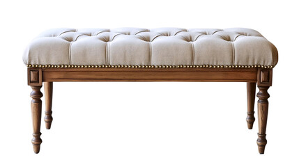 Old Style Brass Nailhead Bench