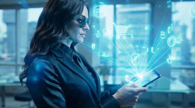 Digital Payment and Fintech Technology Network Concept