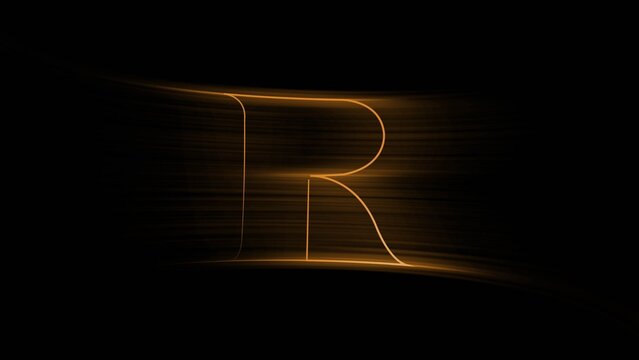Golden Light Streak Logo Reveal
