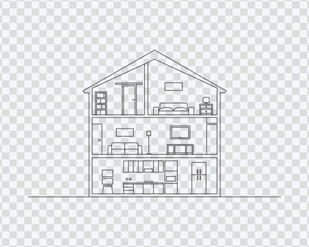 Minimalist House Layout Drawing