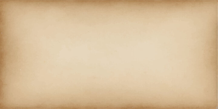 A vintage aged parchment background featuring a stained brown antique paper texture with a grimy grunge pattern and blank retro canvas surface design