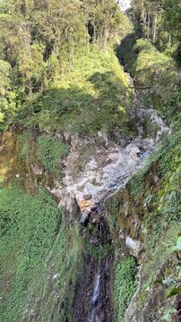 waterfall conditions during the dry season