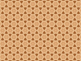 Obraz premium Elegant seamless brown floral pattern for sophisticated interior design backgrounds