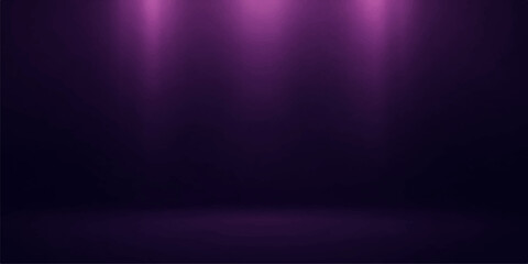 A vibrant purple stage spotlight casts a bright glow across a dark textured backdrop, blending motion and blue energy into a sleek neon design perfect for a night wallpaper or animation loop © MDNUR