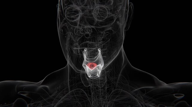 Throat Cancer Cell in Vertical HQ Video | Pharyngeal Cancer Cell Indication X-Ray Video