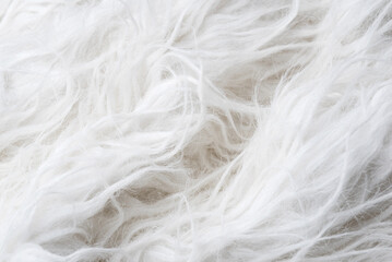 Fototapeta premium Abstract white faux fur background