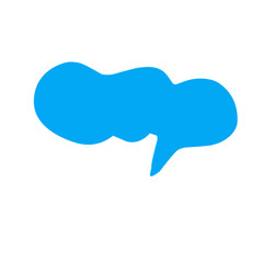 Cute vector speech bubble colorful set