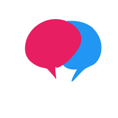 Cute vector speech bubble colorful set
