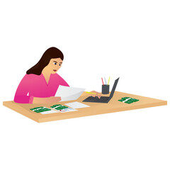 Business Accountant Illustration
