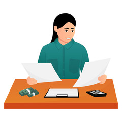 Business Accountant Illustration