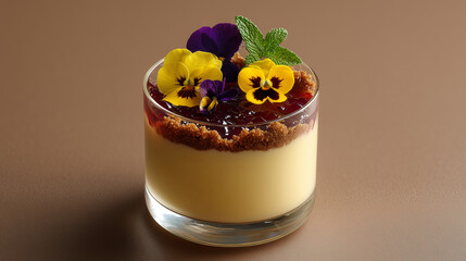 Gourmet Dessert in Glass Cup
