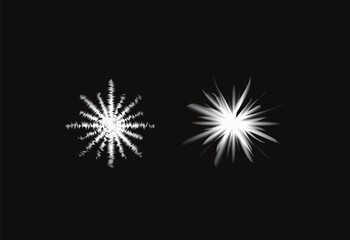 Fototapeta premium Abstract White Starburst Light Effects