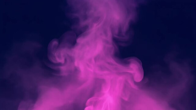 Abstract rendering of vaporous, magenta-hued matter against a deep indigo backdrop, evoking a sense of ethereal mystery.