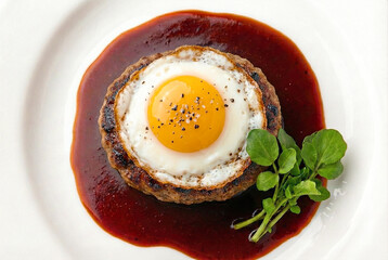 目玉焼きのせハンバーグ