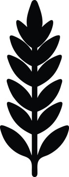 Fumitory silhouette vector art Illustration