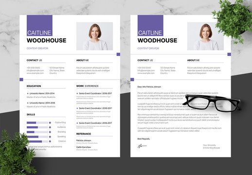 Purple Professional Resume