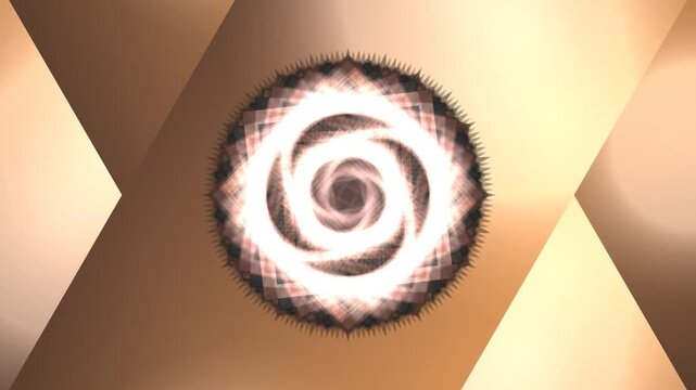 Circular Light Fixture on Ceiling Rotating.