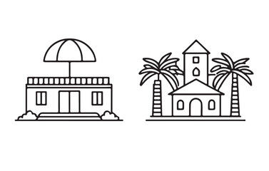 Fototapeta premium Vector file management icon set, editable line icons for design. Vector