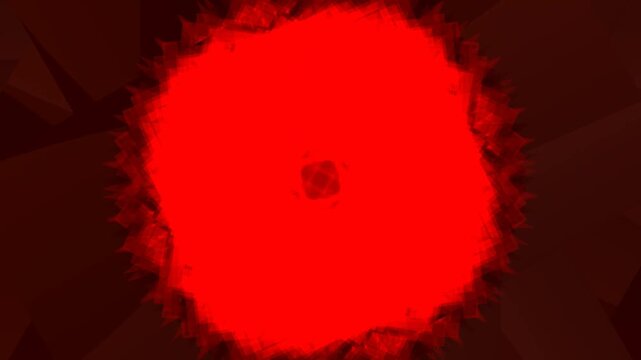 Red Circle with Dark Background Animation.