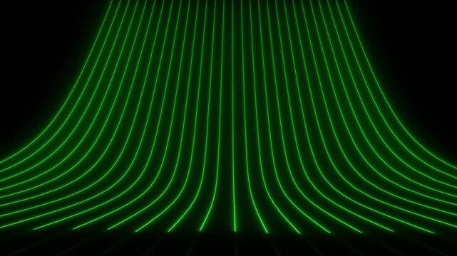 Abstract glowing neon wave line shining animation. Digital Data transfer in network and internet Animation Background,