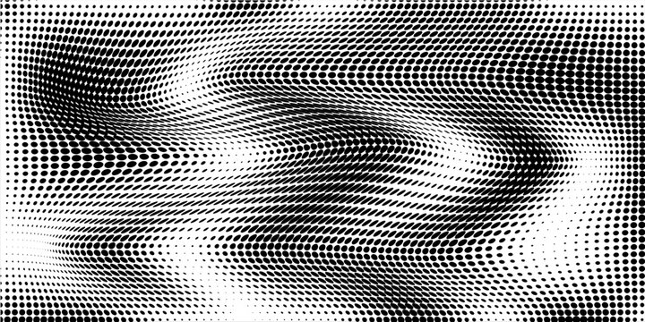 Halftone dotted abstract background. Grain gradient texture background with dots. Noise Stipple pointillism pattern. Sand, grain, grunge stipple effect.