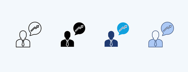  Advisor Multiple Icon Illustration Vector
