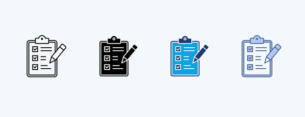  Assessment Multiple Icon Illustration Vector