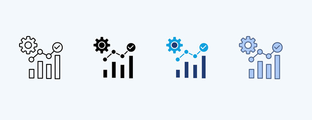 Analytics Multiple Icon Illustration Vector