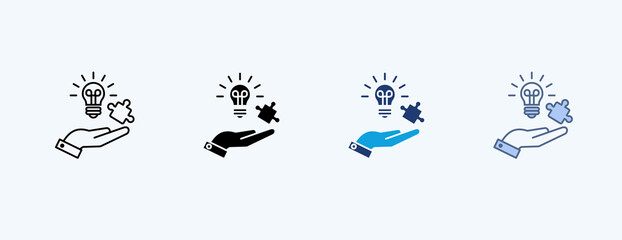  Problem Solving Multiple Icon Illustration Vector