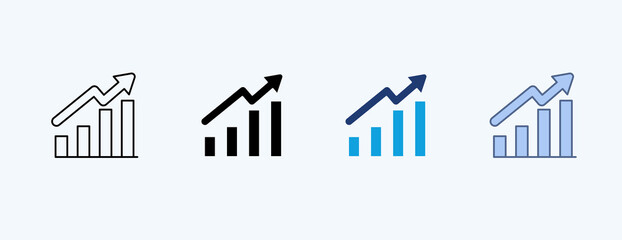  Growing Multiple Icon Illustration Vector