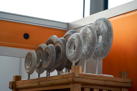 Close-up of the drum head of the bronze drum, the national musical instrument of the Zhuang ethnic group in Guangxi, China