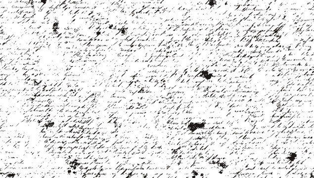 Black ink scribbles on white paper texture handwritten