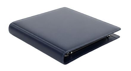 3D checkbook binder premium navy leather