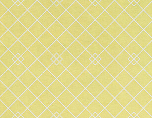 格子柄パターン くすみカラー イエロー