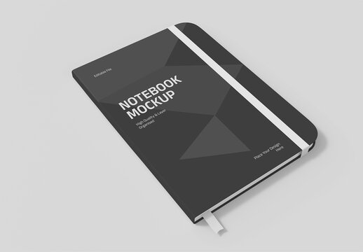 Hardcover Notebook Mockup PSD