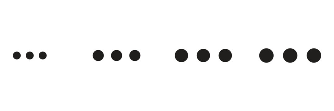 Collection of dots three icon