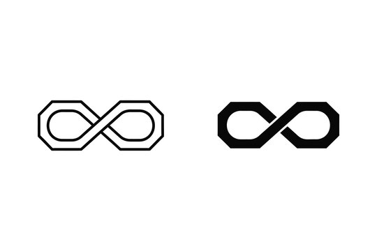 Infinity Symbol Icon | Eternal, Limitless & Endless Love or Possibility Sign