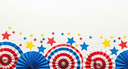 Obraz premium Celebrating labor day with patriotic decorations and festive spirit