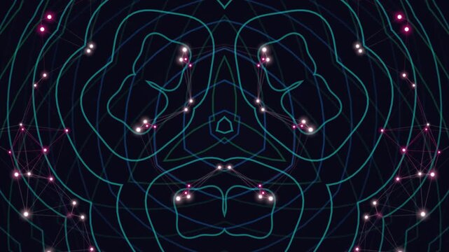 Celtic Symbols Neon Lights.