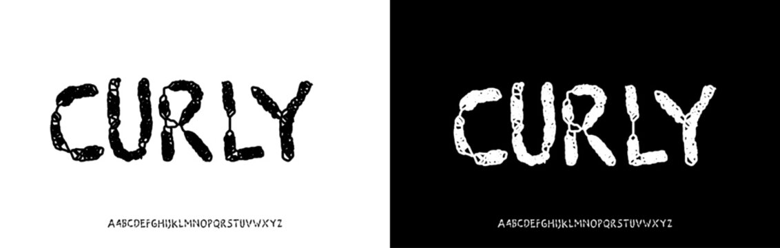 CURLY is a bold graffiti handwritten font featuring playful rough strokes and authentic street tagging style. This expressive urban display typeface is inspired by modern graffiti and street art lette