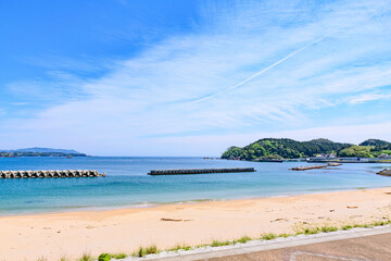 三陸 陸前高田の広田海水浴場
