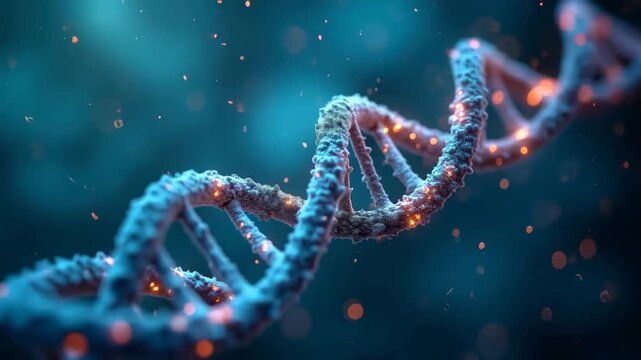 Epigenetics visualization: gene expression being modified by environmental factors, lifestyle medicine focus, preventive medicine 