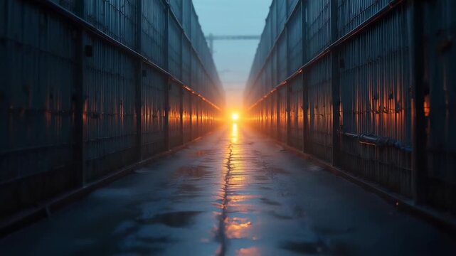 Mass incarceration: prison industrial complex with rehabilitation alternatives glowing, criminal justice, social justice, prison, justice system 