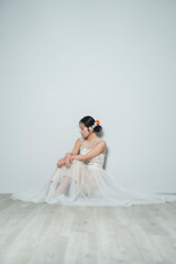 ウェディングドレスを着た花嫁