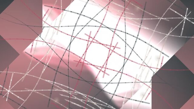 Abstract Geometric Shapes with Lines and Light.