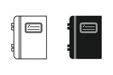 Notebook Icons: Journal and Diary Symbols for Note-Taking and Study