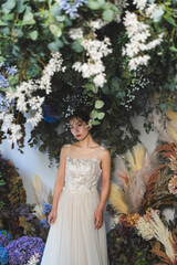 ウェディングドレスを着た花嫁